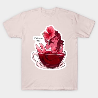 Hibiscus Tea Mermaid T-Shirt